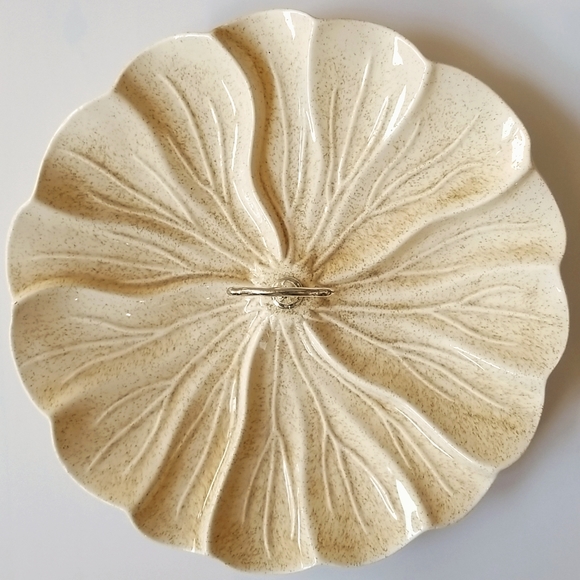 Vtg Center Handle Serving Plate - Picture 2 of 9